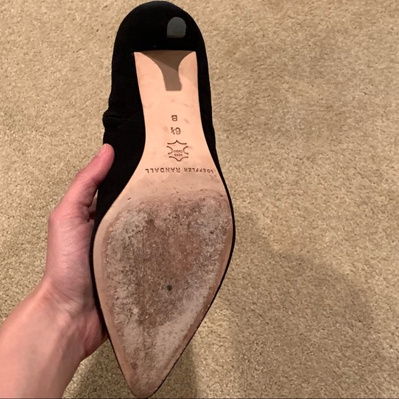 Loeffler Randall Kassidy Kitten Heel Bootie, Black Suede - Picture 6 of 16